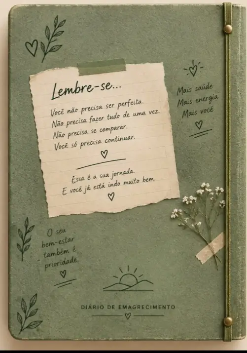 Parte interna decorada da capa do diário