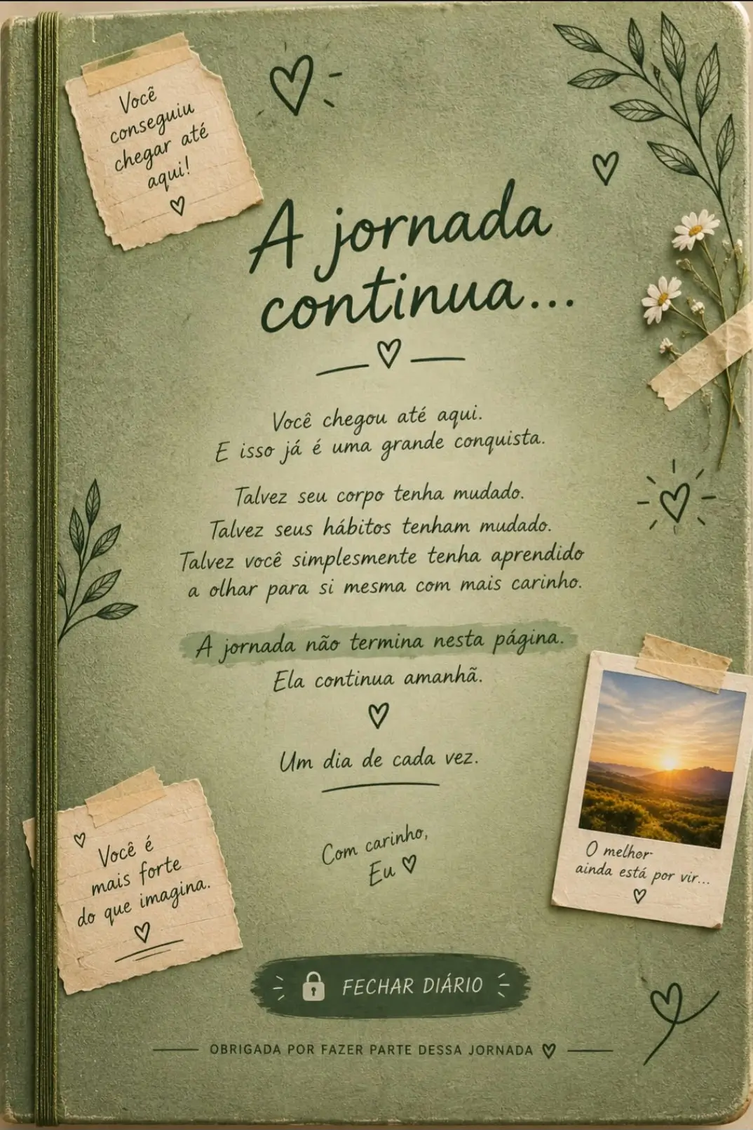 Contracapa do Diário de Emagrecimento